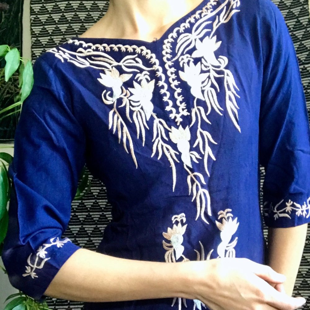 Handmade embroidered dress